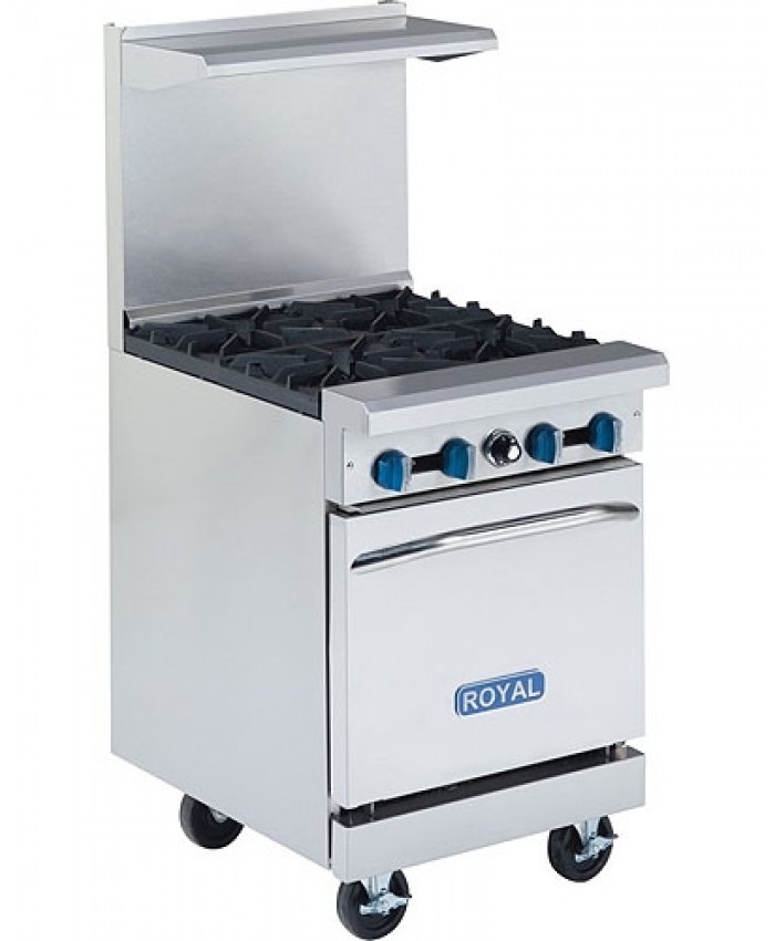 Restaurant Range, Gas, (4) lift off top burners with oven